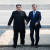 2018 남북정상회담이열린 2018년 4월 27일 오전 문재인 대통령과 김정은 북한 국무위원장이 함께 군사분계선(MDL)을 넘어오고 있다. 중앙포토