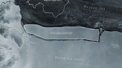 세계 최대 빙산 남극서 떨어져 나왔다…제주도 2.3배 면적
