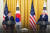 문재인 대통령과 조 바이든 미국 대통령이 지난 21일(현지시간) 한미 정상회담 직후 백악관에서 공동 기자회견을 하고 있다. 청와대 페이스북 캡처.