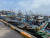 지난 27일 오후 제주도 서귀포시 모슬포항에 정박한 자리돔 어선들. 최충일 기자