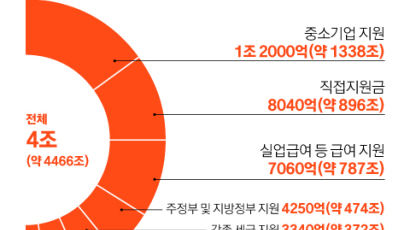 미국 ‘코로나 피해 지원’ 1년간 한국 예산 8배 투입