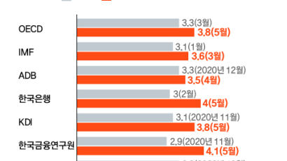 3.3→3.8%, OECD도 한국 올 성장률 전망 올렸다