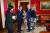 지난달 21일 한미 정상회담차 미국을 방문한 문재인 대통령이 백악관에서 조 바이든 대통령 부부와 인사를 나누는 모습. [뉴스1]
