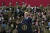 9일 바이든 대통령이 영국 로열 공군기지 밀덴홀에서 연설하고 있다. [AP=연합뉴스]