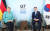 G7 정상회의 참석차 영국을 방문 중인 문재인 대통령이 12일(현지시간) 영국 콘월 카비스베이 양자회담장에서 열린 앙겔라 메르켈 독일 총리와의 양자회담에 참석해 있다. 연합뉴스