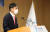  이주열 한국은행 총재가 11일 서울 중구 한국은행에서 한국은행 창립 제71주년 기념사를 낭독하고 있다. [뉴시스]