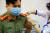 아스트라제네카 백신을 맞고 있는 베트남의 한 공무원. EPA=연합뉴스.