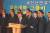 2000년 4.13 총선에 출마하는 민주당 386세대 공천자들이 여의도 당사에서 기자회견을 하고 있다. [중앙포토]