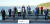 문재인 대통령이 12일(현지시간) 영국 콘월 카비스베이 양자회담장 앞에서 G7 정상회의에 참석한 정상들과 기념촬영을 하고 있다. 뉴시스