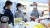 한국공항공사 손창완 사장(사진 맨 오른쪽)이 김해공항의 소공인 전용제품 상설판매점인 '갈매기상점'에서 물건을 팔고 있다. [사진 한국공항공사]