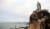 대만과 마주보고 있는 중국 푸젠성(福建省) 샤먼(廈門) 언덕에 있는 정성공 동상. 정성공은 네덜란드와의 전쟁에 승리하며 대만을 정복했다. [중앙포토]