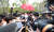 윤석열 전 검찰총장이 지난 6월 9일 오후 서울 중구 남산예장공원 개장식에 참석하고있다. 우상조 기자