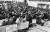1990년대 강원도 원주 상지대학생들이 교내 운동장에 모여 김문기 재단 이사장을 규탄하는 모습. [중앙포토]