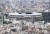 22일 오후 도쿄 시부야 스카이 전망대에서 바라본 올림픽 메인스타디움 모습. 교도=연합뉴스