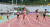 27일 정선에서 열린 전국육상경기선수권 여자 200m 정상에 오른 김다정(가운데). [사진 대한육상연맹]