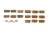 15세기 제작으로 추정되는 한글·한문 금속활자 1600여 점이 담긴 항아리가 서울 공평동 땅 속에서 나왔다. 사진은 '하며' '하고' '이나' 등 한글토씨 두개를 한번에 주조한 연주활자들. [사진 문화재청]