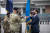 서욱 국방부 장관(오른쪽)이 폴 라캐머러 신임 한미연합사령관 겸 주한미군사령관에게 지휘권을 이양하고 있다. 사진공동취재단