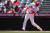 5일 볼티모어전에서 홈런을 치고 있는 오타니 쇼헤이. [AP=연합뉴스]