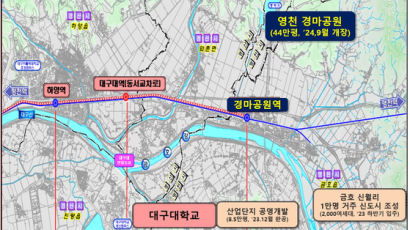 대구도시철도1호선 영천경마공원(금호) 연장 신규사업 확정
