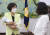 지난 5일 용혜인 기본소득당 의원과 면답한 김상희 국회부의장(왼쪽)이 용 의원의 아이를 안고 이야기하고 있다. 임현동 기자