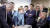 2018년 캐나다에서 열린 G7 정상회의 때 팔짱 낀 트럼프 전 미국 대통령(오른쪽)을 메르켈 독일 총리(가운데)가 탁자를 누르며 쳐다보고 있다. [연합뉴스] 