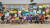 경북 구미시 선산초등학교 3학년 학생들이 독도 릴레이 마라톤을 마치고 '인증샷'을 촬영하고 있다. 사진 경북도교육청