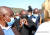 지난 16일 소요 진원지인 콰줄루나탈주를 방문한 시릴 라마포사 남아프리카공화국 대통령. [사진 AP=연합뉴스]