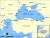 흑해 지도. 러시아로선 흑해가 지중해로 나가는 관문이다. 위키피디아