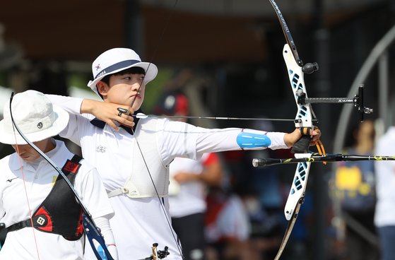 한국 여자 양궁 랭킹라운드 1~3위 싹쓸이… 안산 올림픽 기록 작성 | 중앙일보