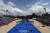 24일 도쿄올림픽 양궁 혼성 결승전이 여린 도쿄 유메노시마 공원 양궁장의 모습. [EPA=연합뉴스]