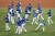도쿄올림픽 야구대표팀이 21일 오후 서울 구로구 고척스카이돔에서 열린 훈련에서 스트레칭을 하고 있다. [연합뉴스]
