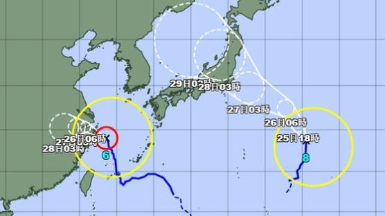 조코비치도 "못 참겠다"···푹푹 찌는 도쿄 대형 태풍 몰려온다 