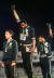 1968년 멕시코시티 올림픽 남자 육상 200m 시상식에서 토미 스미스(가운데)와 존 카를로스(오른쪽)가 인종 차별에 반대하는 의미로 검은 장갑을 낀 손을 들어올리고 있다. AP=연합뉴스