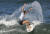 남아공화국의 비앙카가 25일 여자 서핑 2라운드에서 파도를 타고 있다. EPA=연합뉴스