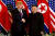 도널드 트럼프 전 미국 대통령과 2018년 싱가포르에서 만난 김정은 위원장. AP=연합뉴스