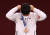 지난 25일 도쿄 지요다구 일본 무도관에서 열린 도쿄올림픽 유도 남자 66kg급 경기에서 동메달을 차지한 한국 안바울이 시상대에서 동메달을 목에 걸고 있다. 연합뉴스