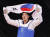 태권도 인교돈이 27일 오후 일본 지바현 마쿠하리 메세 A홀에서 열린 도쿄올림픽 80kg 급 남자 태권도 동메달 결정전에서 슬로베니아의 이반 트로즈코비치를 이기고 기뻐하고 있다. 이날 인교돈은 동메달을 획득했다. [뉴스1]