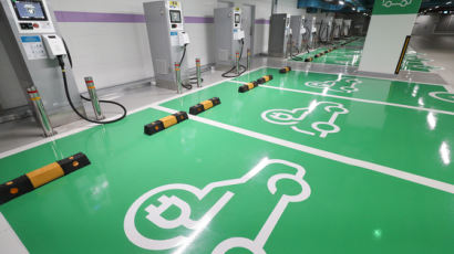 [사진] 무역센터에 국내 최대 전기차 급속충전소