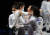 대한민국 펜싱 여자 에페 대표팀이 27일 일본 지바 마쿠하리 메세 B홀에서 열린 도쿄올림픽 펜싱 여자 에페 단체전에서 결승전에 진출했다. 지바=올림픽사진공동취재단A