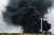 독일 서부 레버쿠젠 산업단지에서 발생한 원인 불명의 폭발사고로 발생한 대형 연기 기둥. 연합뉴스