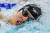 27일 일본 도쿄 아쿠아틱스센터에서 열린 도쿄 올림픽 남자 자유형 200m 결승전에서 황선우가 힘차게 물살을 가르고 있다.[연합뉴스]
