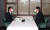 안철수 국민의당 대표(왼쪽)와 윤석열 전 검찰총장이 지난 7일 정오 서울 종로구 한 중국식당(중심)에서 오찬회동하고 있다.