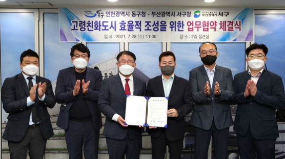 인천 동구-부산 서구, 고령친화도시 효율적 조성 위한 업무협약