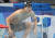 황선우가 29일 오전 일본 도쿄 아쿠아틱스 센터에서 수영 남자 100m 자유형 결승전을 준비하고 있다. 황선우는 47초 82의 기록으로 5위를 차지했다. [연합뉴스]