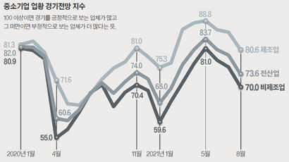 [Data & Now] 중소기업들 8월 경기전망 “춥다”