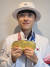 안산이 30일 일본 도쿄 유메노시마 공원 양궁장에서 열린 '2020 도쿄올림픽'에서 딴 금메달 3개를 목에 걸고 있다. [대한양궁협회 제공=뉴스1]