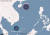 지난 28일 영국 항모 퀸 엘리자베스함이 중국 제2호 항모 산둥함과 남중국해에서 580해리를 사이에 두고 대치하고 있다. [둬웨이 캡처]