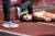 1일 오전 올림픽 스타디움에서 여자 3000m 장애물 1라운드 경기를 마친 네덜란드 선수가 쓰러져 있다. AFP=연합뉴스