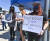 블리자드 엔터테인먼트의 직원과 지지자들이 지난달 28일(현지시간) 캘리포니아주 어바인의 블리자드 본사 앞에서 더 나은 근무 환경을 요구하며 시위를 벌이고 있다. [AP=연합뉴스]