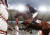 도쿄올림픽 남자 근대5종에 출전한 한국 전웅태가 7일 일본 도쿄스타디움에서 승마 경기를 펼치고 있다. [연합뉴스]